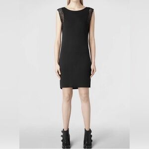 ALLSAINTS Eshi Vest Dress Hand Embellished US Size 6